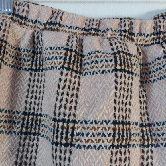 Wild Fable Pink Plaid Mini Skirt Clueless Academia Size L - Picture 4 of 8